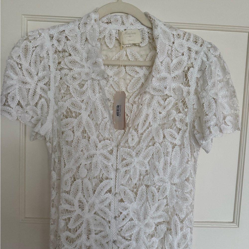 Doen Etoile Heirloom Lace Short Sleeve Dress